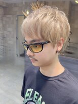 グロウ 上野御徒町(grow)&nbsp;ハイトーンベージュ/2ブリーチ/メンズカット/pixyyyyyy297