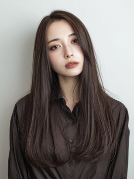 エダ 鎌倉(edA.) 小顔ロング#髪質改善#白髪ぼかし#鎌倉#40代#50代#グレージュ