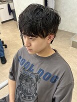 シエテ 津田沼(Siete)&nbsp;MEN’S HAIR/ブルーブラック/フェザーパーマ/津田沼