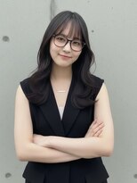 ヘアサロンM 新宿&nbsp;前髪×小顔×レイヤー×髪質改善×ブルーブラック