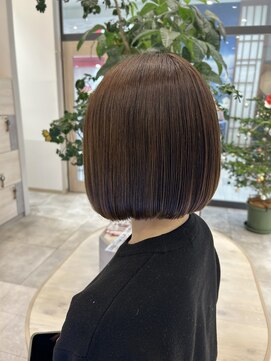 縮毛矯正×ボブ