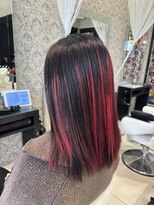 アース 鈴鹿店(HAIR&MAKE EARTH)&nbsp;レッドデザインカラー