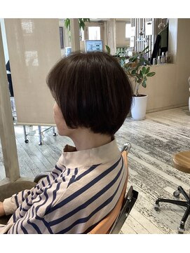 アシャ ヘアー ソリューション 神戸店(asha hair solution) イメチェン/ピンクベージュ/アンブレラカラー/前髪/摂津本山