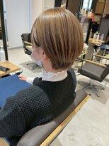ハイレート ウニクス川越店(Hairate)&nbsp;【Hairate本川越】丸みショートボブ♪ベージュカラー