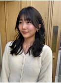 似合わせ小顔カット×無造作パーマ/ベージュ 顔タイプ診断