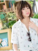 *+COVER HAIR+*…色っぽかわいい★小顔スイングカールミディa