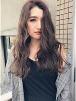 ジーナ(XENA)&nbsp;グレージュブラウン×ロングウェーブ