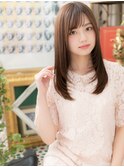 ナチュラルストレートツヤ感ブラウンc3戸田公園20代30代40代!