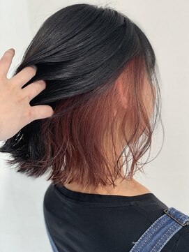 リアン 上尾店(Rien) マロンベージュ/Aラインボブ/かきあげバング[上尾/上尾駅]