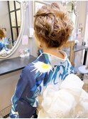 ショートヘアアレンジ　ヘアセット