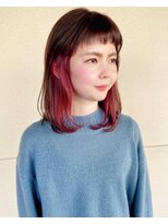 トップヘアスパアンドリゾート 鳴海(TOP HAIR spa&resort) 春先取りチェリーピンク×インナーカラー