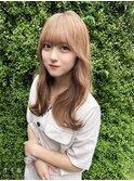 ヨシンモリ重めバングフェザーバング