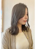 高知/南国市/美容室/グレージュ/ミディアム/セミロング