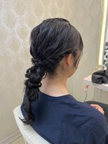 フレア(FLAiR) 結婚式お呼ばれヘア編みおろしスタイル