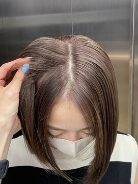 ペレ 栄店(PELE) ウルフ/マチルダボブ/ピンクベージュ/インナーグレージュ/栄