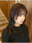 ラベンダーグレージュ×透明感