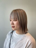 サラ ビューティー サイト 古賀店(SARA Beauty Sight)&nbsp;ホワイトベージュ/外ハネボブ/ベルボブ