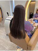 大人可愛い髪質改善カラーラベンダーグレージュ透明感