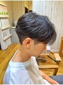 毛流れセンターパート