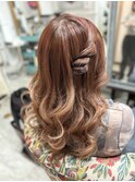 ハーフアップ