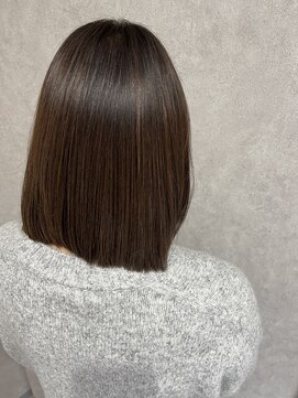 ハクバイジェービー 稲毛(hak by jb) ボブルフ/小顔/ワンレン/ネビージュ/黒髪/白髪ぼかし[稲毛駅]