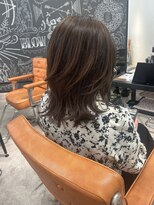 アイリー 名古屋(A/LEE)&nbsp;レイヤーカット/オリーブカラー/顔まわりレイヤー