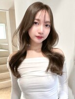 レア 表参道(L'ea)&nbsp;ミディアムヘア暗めカラーグランマッシュデザインカラー