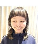 【favori 自由が丘】デザインカラー☆マッシュウルフ