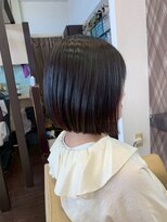 ヘアショップエヌアンドエー 久喜 栗橋店(hairshop N&A)&nbsp;絶妙シルエットの愛されボブ/切りっぱなしボブ/艶感
