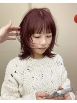 パークレーン アイス イヴェン(park lane ICI yeven)&nbsp;ブリーチなしダブルカラーピンクパープル10代春カラー夏カラー