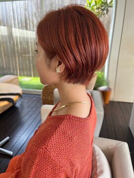 トップヘアー ミカワアンジョウ 安城(TOPHAIR MIKAWA ANJO) 「チェリーレッドで魅せる大人ショート」