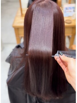 アンククラシックヘアー(ank classic hair) ツヤ髪スタイル《ワインレッドカラー》