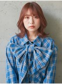 外ハネボブ×ピンクブラウン