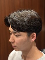 ヒロギンザ 田町店(HIRO GINZA)&nbsp;メンズ　ニュアンスパーマ　センターパート　三田　田町　品川