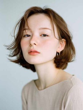 トクテ 吉祥寺(tokute) くびレイヤーエモージュグレージュカラーくびれショート/吉祥寺