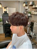 マッシュ×アップバング×テーパーフェード×ヘアカラー