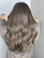 グラムビューティー 足利(gram beauty)&nbsp;透明感髪質改善カラー◎くびれ巻きシアーベージュ春カラー