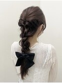 ヘアセット/編みおろしヘア