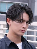テン 心斎橋(tenn.)&nbsp;心斎橋フェザーパーマ毛流れセンターパートカルマパーマ強め40代