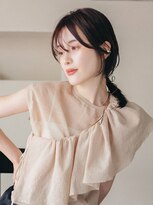 キネン バイ ツリー 宇都宮(kinen by tree)&nbsp;くすみベージュ韓国風巻きヘアアレンジ大人女子ウルフレイヤー