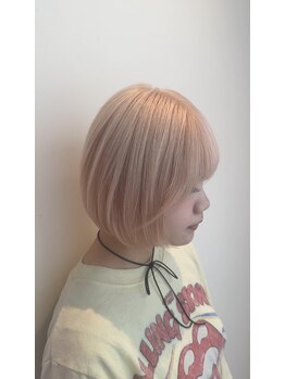 アンヴェル(unvel)の写真/【理想のカラーへ】マンツーマンだからこそできるブリーチ技術で色落ちも可愛いムラのないヘアへ。