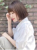 切りっぱなしボブ ボルドーカラー 似合わせカット！