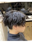 波巻きスパイラルパーマ ハードパーマ メンズカット