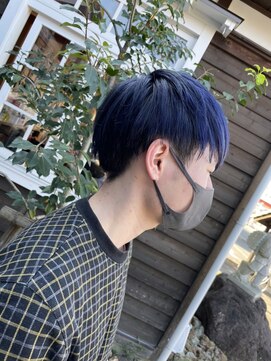 ティージェー天気予報 パートナイン 末広店(TJ Part9) マッシュ×ブルー