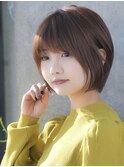 前髪あり大人ショートボブ20代30代40代【AIN.表参道】川原大地
