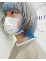 パープル(purple)&nbsp;デザイン水色カラー