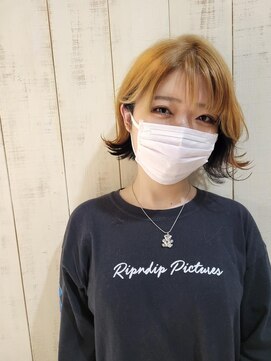 エスポワール 北習志野店(ESPOIR) インナーカラー☆ゴールドベージュ×ブラック