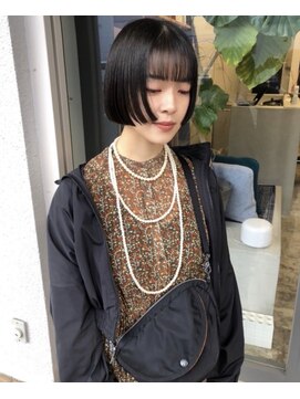 マメ(mame) ミニボブ/黒髪/デザインボブ