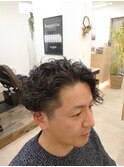 ★大人Men'sショートナチュラルスパイラルパーマスタイル★
