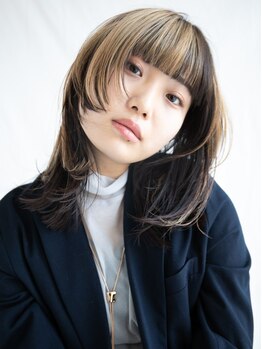 ラパンセノアール(LA PENSEE NOIR)の写真/透き通るようなお洒落ヘアが楽しめる！抜け感×透明感が実現するカラーで周りと差のつくデザインに♪